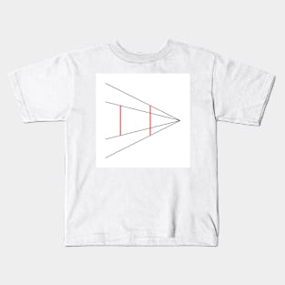 Ponzo's illusion (T478/0428) Kids T-Shirt